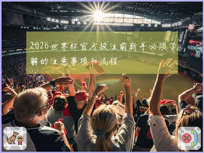 2026世界杯官方投注前新手必须了解的注意事项和流程